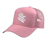Retro Groovy Im Samaria Doing Samaria Things Funny Mother's Trucker Hat with Adjustable Mesh Back, Pink