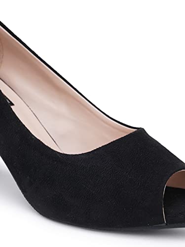 Image of SHERRIF Women's Peep Toe Block Heel Slip-On