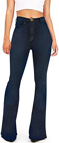 KDF Flare Jeans for Women Women's Bootcut Bell Bottom Jeans High Waisted Stretch...