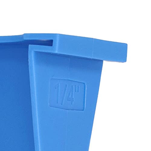 20 Stück Bodenabstandshalter, 1/4 und 1/2 Lücken, Dreieckige ABS Konstruktion, Stark und Nicht Verformend, Fest und Rutschfest, Geeignet für Laminierte Holzböden