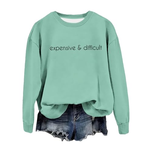 Sweatshirt femme col rond confortable pour masquer la fatigue avec humour
