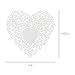 Hygloss Heart Doilies - 100 Pcs -4-Inch White Paper Heart Shaped Doilies for Valentines Crafts, Table Settings - Ideal for Valentine Doily