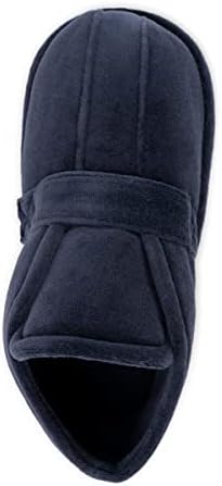 MUK LUKS Men's Edema Slipper, Navy, Medium | Image 4