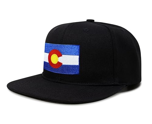 Image of International Tie State Hat for Men and Women, Adjustable Snapback Trucker Baseball Cap with Embroidered Patch