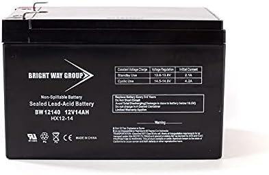 Bright Way Group 12V 14AH SLA Battery F2 Terminal