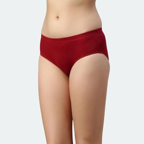 Image of Peach Blossom Women's Cotton Panty | 100% Cotton Bio-Washed Hipster Panties for Women | Full Coverage Grip Fit | Plus Size Hipster Pack of 3
