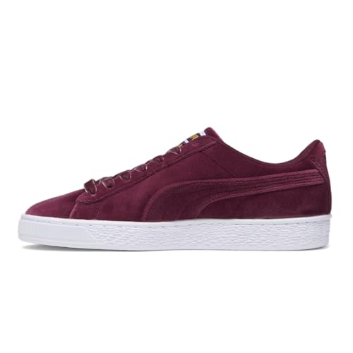 PUMA Womens Basket Classic Velvet Lace Up Sneakers Shoes Casual - Red3