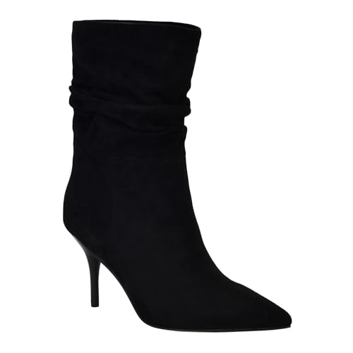 Bottines Calvin Klein Cerine en daim noir : style chic du bureau au dîner