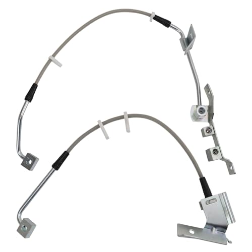 Image of TRQ Front Performance Brake Hose Set Compatible with 2002-2005 Dodge Ram 1500