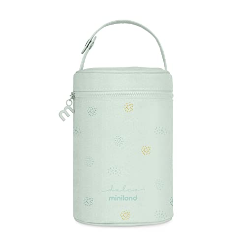 Miniland - Funda Isotérmica para Termos y Biberones Thermibag, Bolsa Térmica con Asa para Transportar Fácilmente 700ml (Mint)