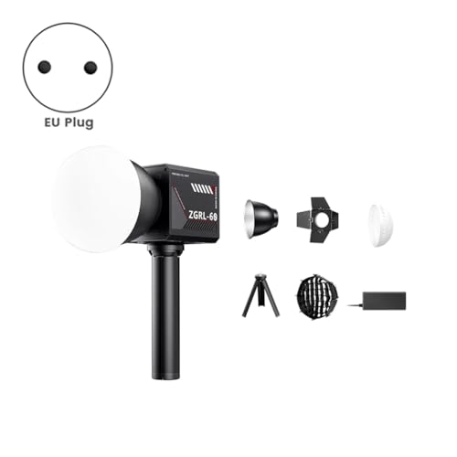 Luz LED de video de 60W para eliminar sombras con panel de control de luz y mini softbox enchufe UE 4