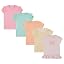 Pink, Green, Orange, Yellow Stripe, Light Pink Print