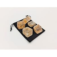 5 Piedras Calcita Naturales de 20 a 30mm 5PCS, Calcita en Bruto