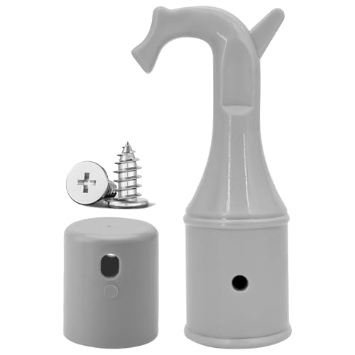 SZSMW Dachboden Haken - Bodentreppe Ersatzteile - Multifunktionshaken FüR Bodengesteuerte Treppen und Oberlichter (EinschließLich Anti-Rutsch-Basis und 2 Haken Befestigungsschrauben)