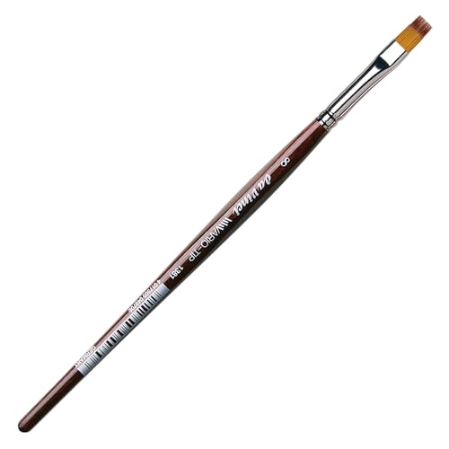 Image of da Vinci Watercolor Series VarioTip Paint Brush, Flat Synthetic, Size 8 (1381-8)
