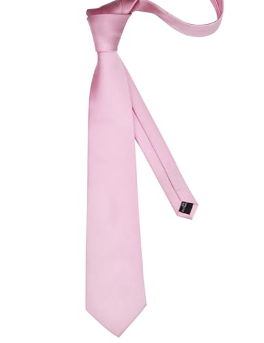 Image of GUSLESON Classic New 3.15 inch（8cm） Men's Solid Color Necktie Wedding Business Tie + Gift Box