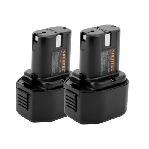 Shentec 3000mAh 7.2V 325292 Replacement Battery Compatible with Hitachi EB714S, Ni-MH Battery Pack(2 Packs)