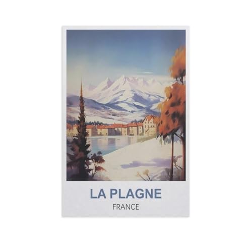 Peinture de diamants 5D DIY La Plagne broderie cristal 50x60 cm