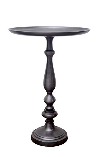 Aspect Mesa Auxiliar de Aluminio Sana (Plata Antigua), Metal, 38 Dia x 55(H) cm Cover