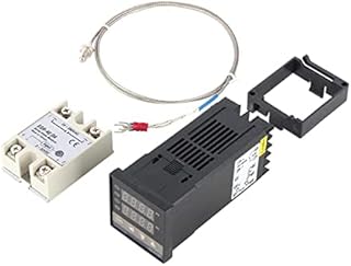 Intelligenter PID Temperaturregler digitaler REX-C100 Temperaturregler 40A Halbleiterrelais K Thermoelement GD