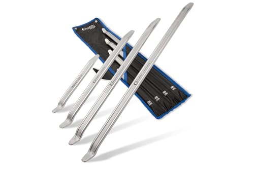 CONDOR Werkzeug 8265 | Reifen-Montiereisen-Satz | 4-TLG. | 250-400 - 500-600 mm | Montierhebel Reifenmontage Werkzeug für Hobby und Profi Handwerker