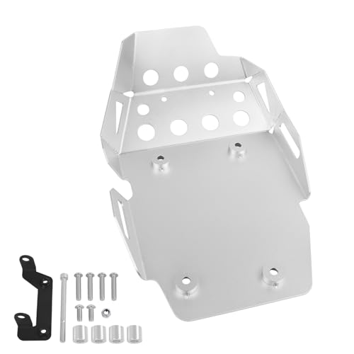 Worldmotop Engine Skid Plate Replacement for BMW F650GS 08-13 F700GS F800GS 08-17 F800 GS ADV All Years Motorcycle Engine Protective Skid Plate Cover (Sliver)