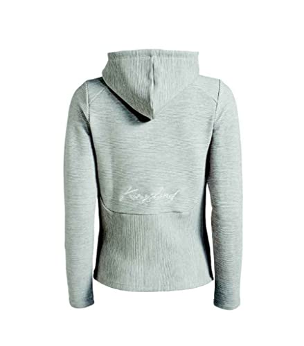 Sudadera para mujer Kingsland transpirable con cremallera gris 2