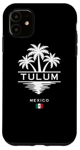 Tulum Mexico Beach Vacation Palmeras Recuerdo Mexicano Carcasa para iPhone 11