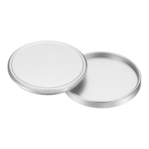 Tapa de lente metálica PATIKIL de 39 mm x 0.5 mm, tapa universal para filtro circular de cámara, estuche protector de aluminio para filtros, diseño delgado para apilamiento, color plateado