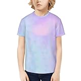 Kids Novelty T-Shirt, Big Green Head Funny Short Sleeve, for Boys and Girls (US, Alpha, Medium, Regular, B)