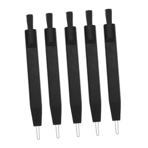 FOMIYES 1set Cleaning Accessories Brush Cleaning Tools Ear Wax Removal Tool Kit Remover Hearing Amplifier Cleaner U Shaped Hook Cleaning Hook Nylon 5pcs