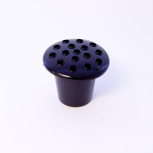 2 pack Black Plastic Grave Vases Container Insert