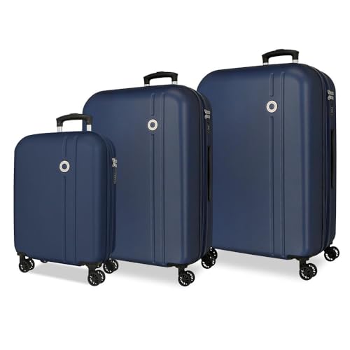 Set de bagages Roll Road Menorca marine extensible 188L en ABS rigide