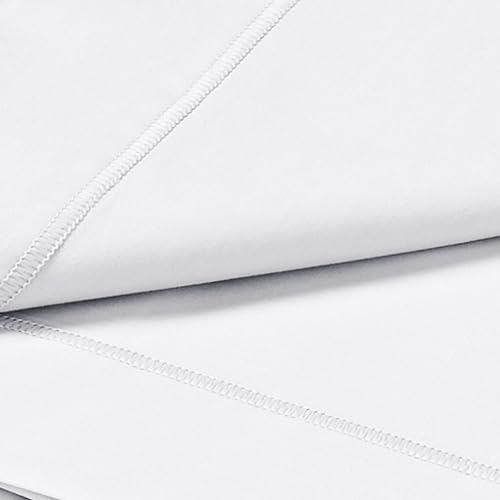 Drap plat blanc en percale Bianca pour lit double