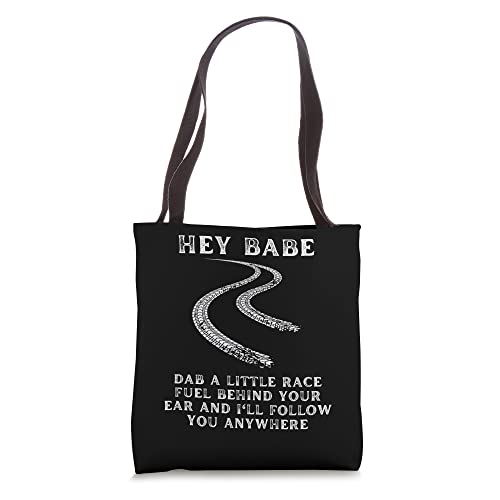 babe dab reace fuel acing car guy mechanic driver Tote Bag