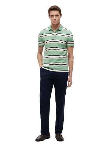 Image of Tommy Hilfiger Men's Short Sleeve Polo Shirts in Regular Fit With Stretch and Organic Pique Cotton