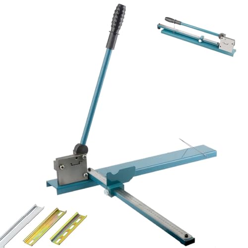 Frez do szyn DIN, precyzyjne narzędzie do aluminiowych szyn stalowych, skala 50 cm, ergonomiczny antypoślizgowy uchwyt, wytrzymały klasy przemysłowej do cięcia i produkcji