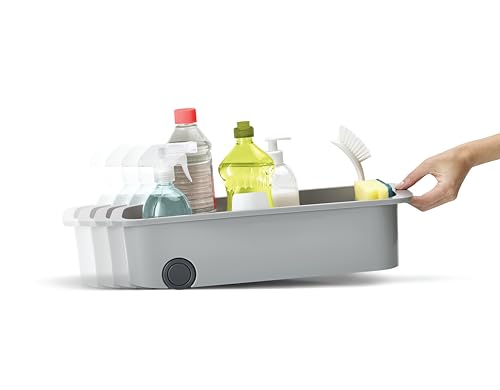 Joseph Joseph CupboardStore Easy-access wheeled Storage Caddy, Under Sink Kitchen Organiser- Grey, 12 - Image 3