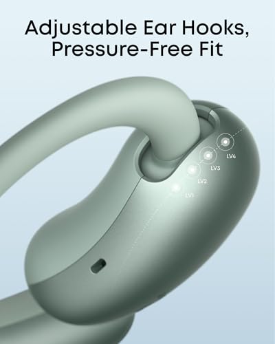 Image of soundcore AeroFit 2 by Anker, Open-Ear Headphones, Real-Time Translation Earbuds, 4 Adjustable Positions for Every Ear Size, 2x Richer Bass, Hi-Res, 42H Playtime, IP55,AI Clear Calls,Wireless Charging
