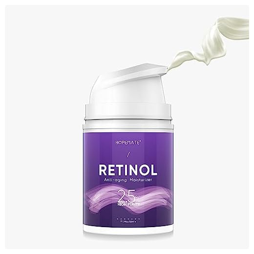 HOPEMATE Premium Retinol Cream, Anti-Aging Moisturizer Cream 2.5% for Face and Eye Care, Anti-Wrinkle Essence with Hyaluronic Acid, Vitamin E and Green Tea, Day and Night Cream, 1.7 Fl.Oz, 50ml