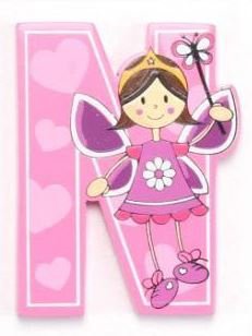 Lettre/alphabet en bois personnalisable avec motif...