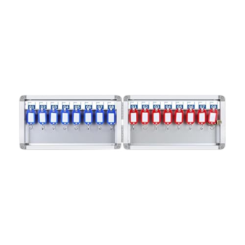 Caja de seguridad para llaves de alta capacidad y gabinete de metal con cerradura de pared