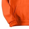 Work Hoodies For Men, Unisex Basic Hoodie UK Women Men Oversized Plain Hooded Sweatshirt Jumper Casual Fleece Long Sleeve Pullover Fall Sweater 2025 Orange L #4