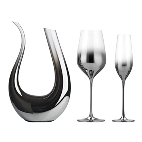 figatia Aerador de vinho cristal cristal soprado artificialmente para decoração de festa