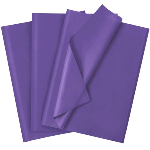 120 Sheets 20X14 Purple Tissue Paper for Gift Bags Wrapping Art Tissue Paper Bulk for Weddings Birthday Party Crafts Decoration