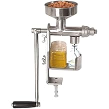 Manual Oil Press Machine, Multifunctional Stainless Steel Hand Press Nuts Seeds Peanut Sesame Oil Expeller, Easy-clean Oil Extractor