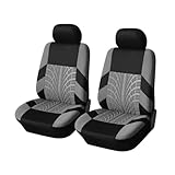 TKNMGHULZ Housses de Siège Avant pour Mazda MX 5 NA/NB/NC/ND/RF 1989 2023, Protection de Siège Auto avec Motif de Pneu Couvre Siège Respirant