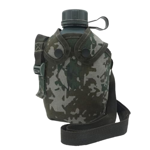 Correa de cantina de agua - botella de agua La cantina, botella de aislamiento cubierta de camuflaje | Deportes al aire libre al aire libre, botellas de senderismo 1L S