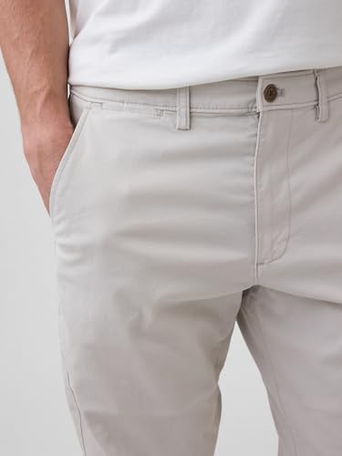 Image of Gap Men Solid Straight Fit Full Length Trousers