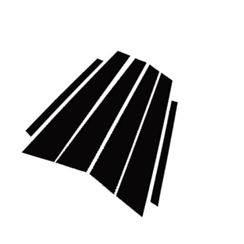 Pilares de ventanilla para Benz Clase C W203 (2001-2007) en color negro brillante